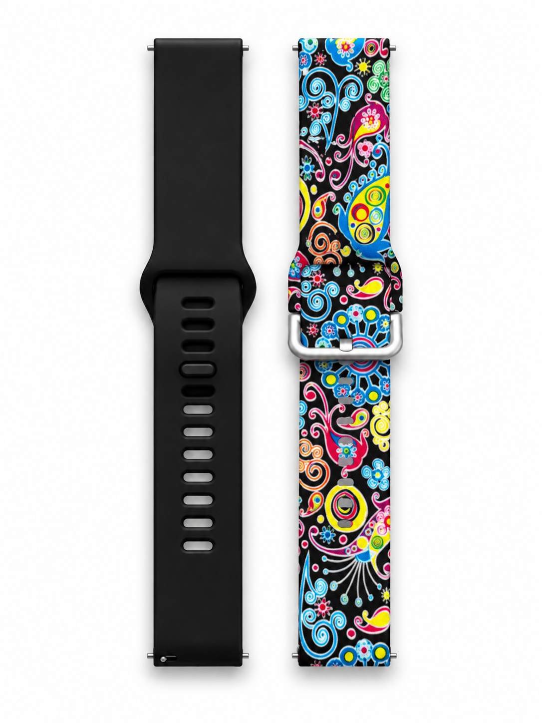 Комплект силиконовых ремешков MRK для смарт-часов Redmi Watch 5 Active / Redmi Watch 5 Lite 22 мм с металической застежкой Black Multicolor 3 Комплект силиконовых ремешков MRK для смарт-часов Redmi Watch 5 Active / Redmi Watch 5 Lite 22 мм с металической застежкой Black Multicolor 3