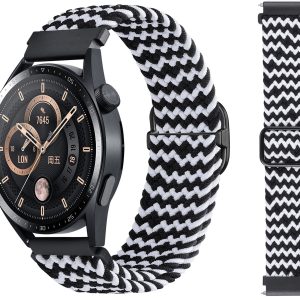 Ремешок тканевый Braided Loop для смарт-часов Redmi Watch 5 Active / Redmi Watch 5 Lite 22 мм с металлическим креплением Black and Antique White Ремешок тканевый Braided Loop для смарт-часов Redmi Watch 5 Active / Redmi Watch 5 Lite 22 мм с металлическим креплением Black and Antique White