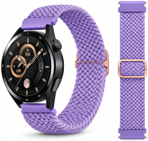 Ремешок тканевый Braided Loop для смарт-часов Redmi Watch 5 Active / Redmi Watch 5 Lite 22 мм с металлическим креплением Light Purple
